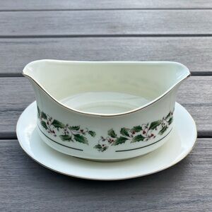 Vintage; Caldor; Porcelain Ware; Gravy Boat with Attached Saucer; In Box